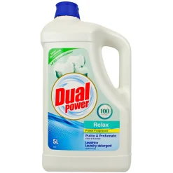 DUAL POWER DETERSIVO BUCATO LAVATRICE PROFESSIONAL RELAX 100 LAVAGGI 5 LT