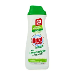 DUAL POWER LAVASTOVIGLIE GEL GREENLIFE 33 LAVAGGI 660 ML