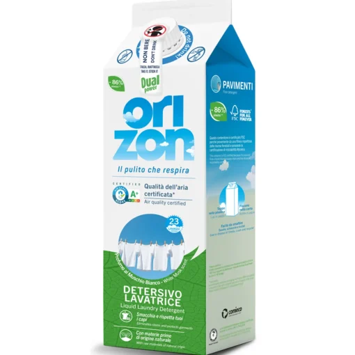 DUAL POWER ORIZON DETERSIVO LAVATRICE LIQUIDO FLACONE CARTA BOX 3 PEZZI 69 LAVAGGI 2,760 LITRI