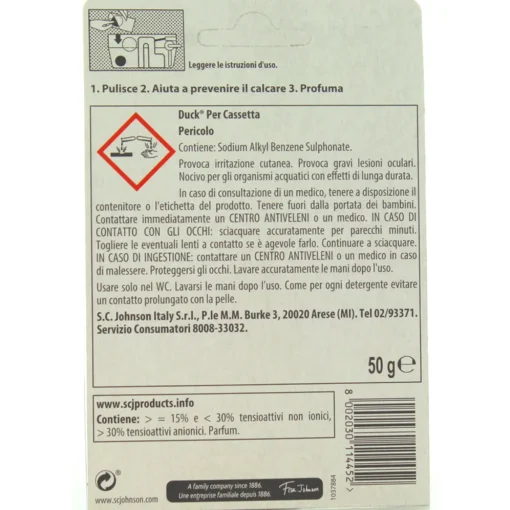 DUCK TAVOLETTA PER CASSETTA WC PROFUMO MARINE