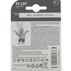 DURACELL BATTERIA ALKALINE LR1 E90 1,5V 2 PZ.
