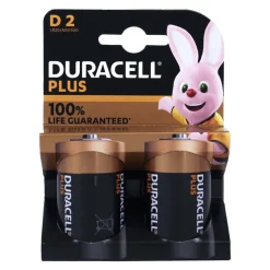 DURACELL PLUS D MN1300 BATTERIA TORCIA 1,5 V BLISTER 2 PZ
