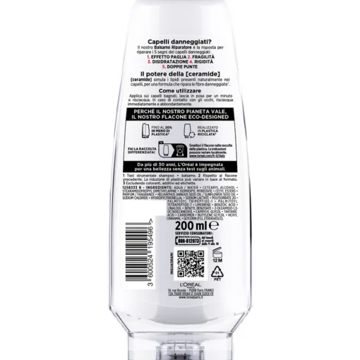 ELVIVE BALSAMO TOTAL REPAIR 5 RIPARATORE CAPELLI DANNEGGIATI 200 ML