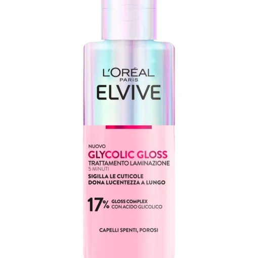 ELVIVE GLYCOLIC GLOSS TRATTAMENTO LAMINAZIONE 5 MINUTI CAPELLI SPENTI, POROSI 200 ML