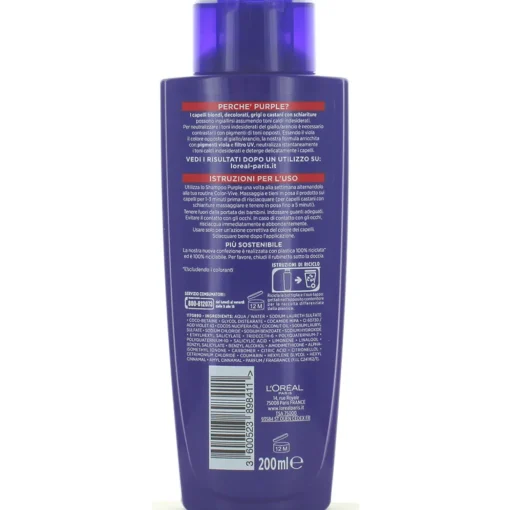 ELVIVE SHAMPOO COLOR-VIVE PURPLE ANTI-GIALLO 200 ML