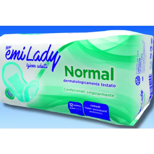 EMI ASSORBENTI LADY NORMAL ANATOMICO 12 PZ DISPOSITIVO MEDICO CE DI CLASSE 1