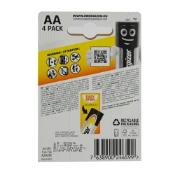 ENERGIZER AA STILO 1,5V ALKALINE POWER BLISTER 4 PZ