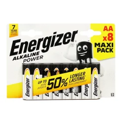 ENERGIZER AA STILO V1,5 ALKALINE POWER BLISTER 8 PZ