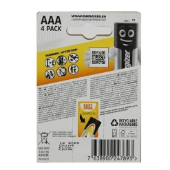 ENERGIZER AAA MINISTILO 1,5V ALKALINE POWER BLISTER 4 PZ