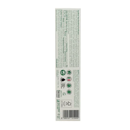 EQUILIBRA ALOE DENTIFRICIO PURIFICANTE CON SALI MINERALI E VITAMINA B3 GUSTO MENTA 75 ML
