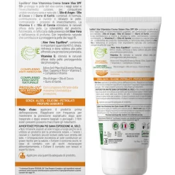 EQUILIBRA ALOE SOLARE CREMA VISO ANTI AGE SPF50+ TUBO 75 ML