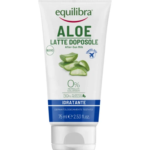 EQUILIBRA ALOE SOLARE LATTE DOPOSOLE IDRATANTE TUBO 75 ML