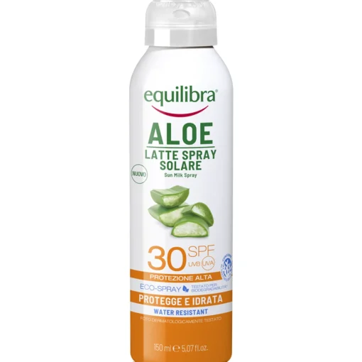 EQUILIBRA ALOE SOLARE LATTE SPRAY SPF30 WATER RESISTANT 150 ML