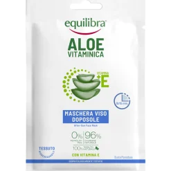 EQUILIBRA ALOE SOLARE MASCHREA VISO DOPOSOLE IN TESSUTO MONODOSE
