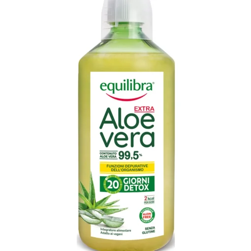 EQUILIBRA ALOE VERA SUCCO 99,5%  20 GIORNI DETOX 1 LT INTEGRATORE ALIMENTARE