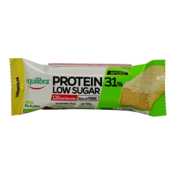 EQUILIBRA BARRETTA PROTEIN 31%  LOW SUGAR 1,3 grammi DI ZUCCHERI GUSTO VANIGLIA 35 grammi