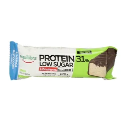 EQUILIBRA BARRETTA PROTEIN 31% 35g LOW SUGAR COCCO CIOCCOLATO FONDENTE