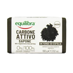 EQUILIBRA CARBONE ATTIVO SAPONE DETOX 100% VEGETALE 100 grammi