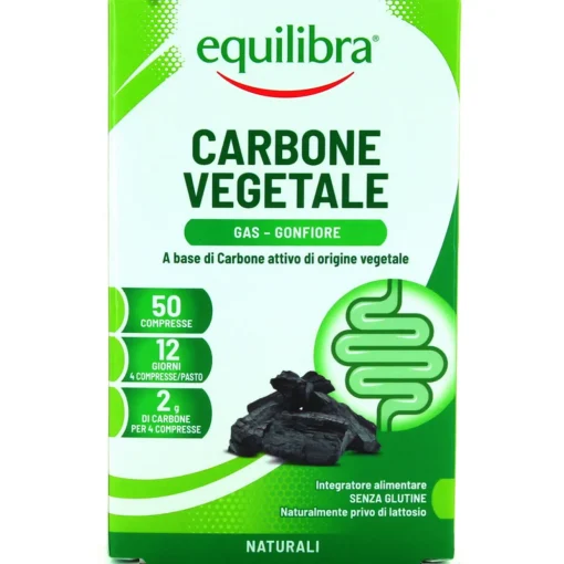 EQUILIBRA CARBONE VEGETALE 50 COMPRESSE INTEGRATORE ALIMENTARE