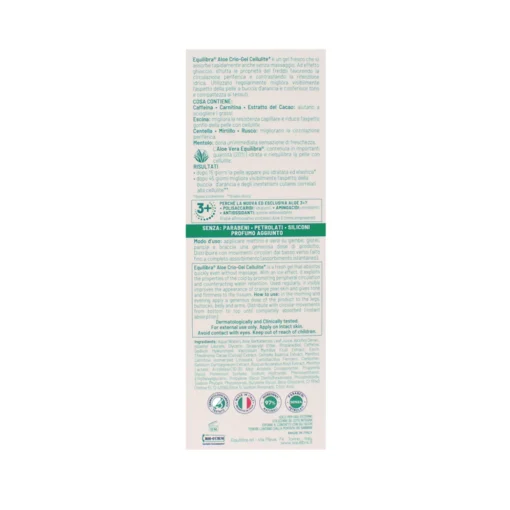 EQUILIBRA CREMA CORPO CRIO-GEL ALOE 3+  ANTICELLULITE 200 ML