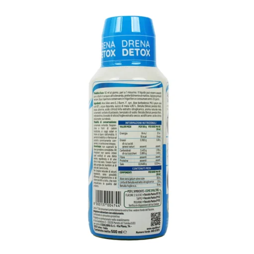 EQUILIBRA DRENA ALOE VERA SUCCO FOGLIE DI BETULLA 10 GIORNI DETOX 0,5 LITRO INTEGRATORE ALIMENTARE