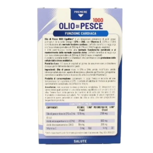 EQUILIBRA OLIO DI PESCE 1000 VEGICAPS 60 PERLE INTEGRATORE ALIMENTARE
