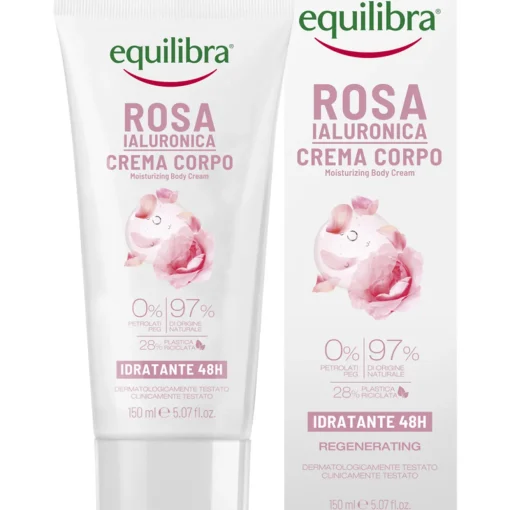 EQUILIBRA ROSA IALURONICA CREMA CORPO IDRATANTE 48H TUBO 150 ML