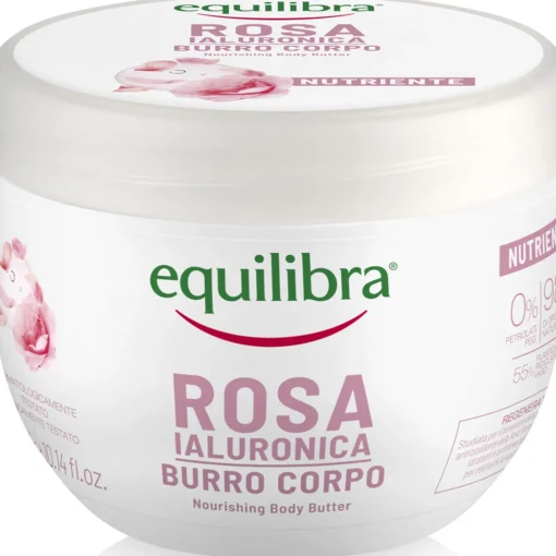 EQUILIBRA ROSA IALURONICA BURRO CORPO NUTRIENTE VASO 300 ML