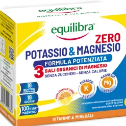 EQUILIBRA ZERO POTASSIO & MAGNESIO 18 BUSTINE INTEGRATORE ALIMENTARE