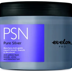 EVELON PRO PSN MASCHERA CAPELLI PURE SILVER ANTI-GIALLO CAPELLI BIONDI, BIANCHI E DECOLORATI 500 ML