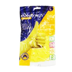 EVERYRAYS 40 GRIP & COMFORT 100% LATEX BORDINO SALVAGOCCIA FELPATO SIZE L 8/8,5