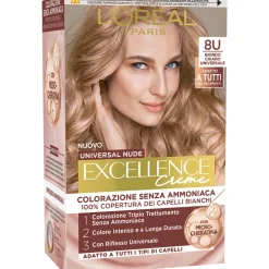 EXCELLENCE CREME UNIVERSAL NUDE SENZA AMMONIACA N.8U BIONDO CHIARO UNIVERSALE