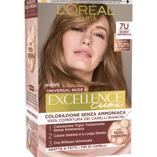 EXCELLENCE CREME UNIVERSAL NUDE SENZA AMMONIACA N.7U BIONDO UNIVERSALE
