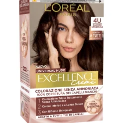 EXCELLENCE CREME UNIVERSAL NUDE SENZA AMMONIACA N.4U CASTANO UNIVERSALE