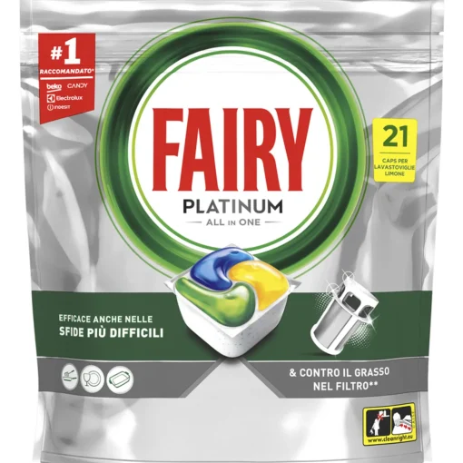 FAIRY TUTTOin1 PLATINUM 21 CAPS LAVASTOVIGLIE AL LIMONE