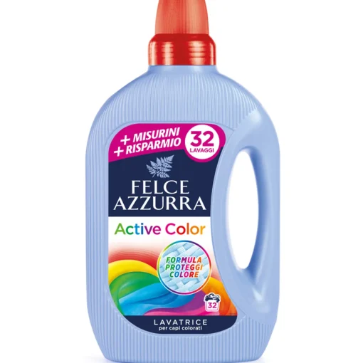 FELCE AZZURRA DETERSIVO BUCATO LAVATRICE LIQUIDO CAPI COLORATI 32 LAVAGGI 1,595 LT