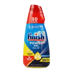 FINISH GEL PER LAVASTOVIGLIE POWER CONCENTRATO ALL IN 1 LIMONE 30 LAVAGGI 600 ML