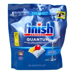 FINISH PASTIGLIE PER LAVASTOVIGLIE QUANTUM ALL IN 1 27 TABS LIMONE