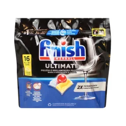 FINISH PASTIGLIE PER LAVASTOVIGLIE ULTIMATE ALL IN 1 16 TABS LIMONE