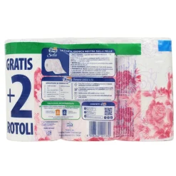 FOXY CARTA IGIENICA SETA 4+2 ROTOLI MAXI 2 VELI PROFUMATA AL TALCO
