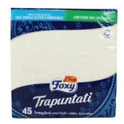 FOXY TRAPUNTATI 45 TOVAGLIOLI 40x38,5  2 VELI DECORATI