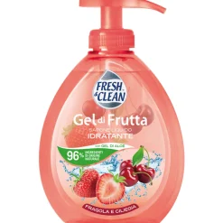 FRESH & CLEAN SAPONE LIQUIDO MANI GEL ALLA FRUTTA FRAGOLA E CILIEGIA 300ML