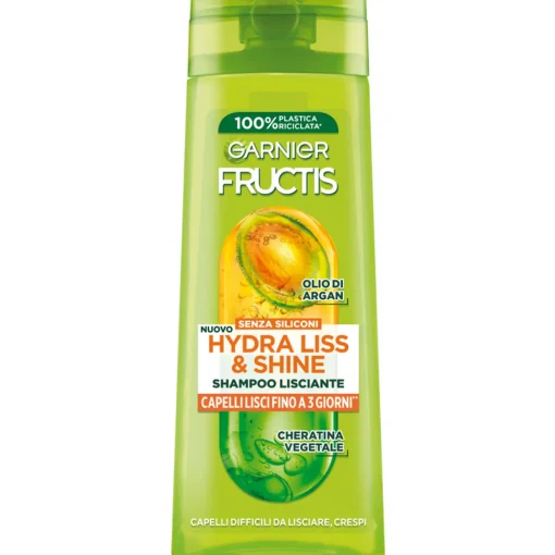 FRUCTIS SHAMPOO LISCIANTE HYDRA LISS CAPELLI CRESPI DIFFICILI DA LISCIARE 250 ML.