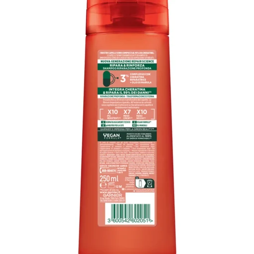 FRUCTIS SHAMPOO RIPARA & RINFORZA CAPELLI DANNEGGIATI 250 ML