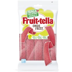 FRUIT-TELLA ONDE FRIZZ SENZA GLUTINE ANIMALE  GUSTO FRAGOLA BUSTA 145 GRAMMI