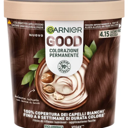 GARNIER GOOD 4.15 CASTANO FREDDO NOCCIOLA COLORAZIONE PERMANENTE SENZA AMMONIACA 160 GR