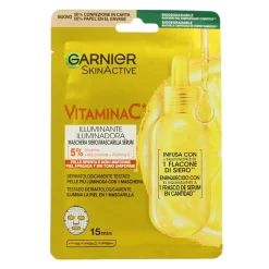 GARNIER SKIN ACTIVE MASCHERA IN TESSUTO VITAMINA C IDRATANTE + ILLUMINANTE