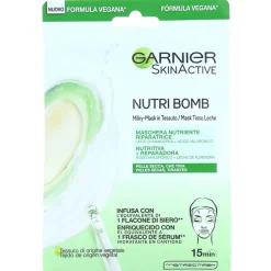 GARNIER SKIN ACTIVE MASCHERA IN TESSUTO NUTRI BOMB LATTE DI MANDORLA 15 minuti