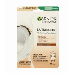 GARNIER SKIN ACTIVE MASCHERA IN TESSUTO NUTRI BOMB LATTE DI COCCO 15 minuti