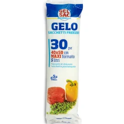 GEL SAC 30 SACCHI GELO IN PE VERGINE FORMATO MAXI 40x50 ROTOLO